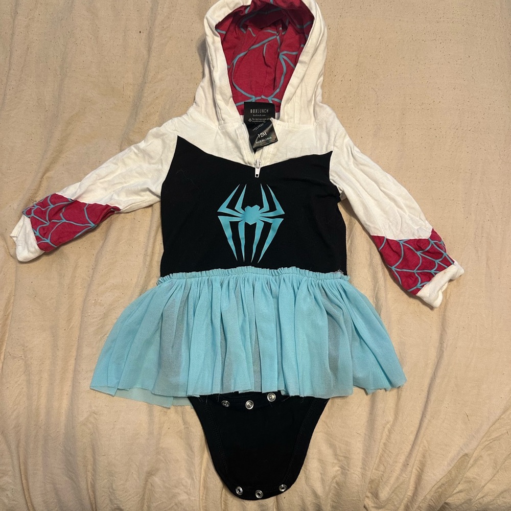 Baby Girl 12 month Marvel Ghost-Spider Superhero Costume